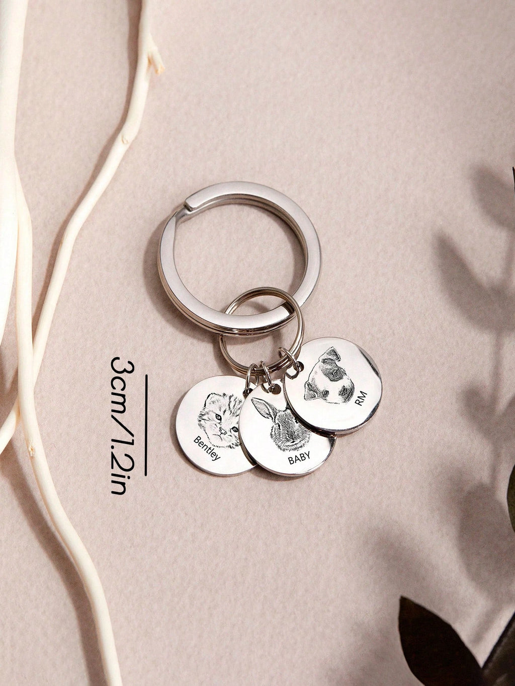 Personalized Keychain – Custom Engraved Design for a Unique Touch - Photo (Pet)