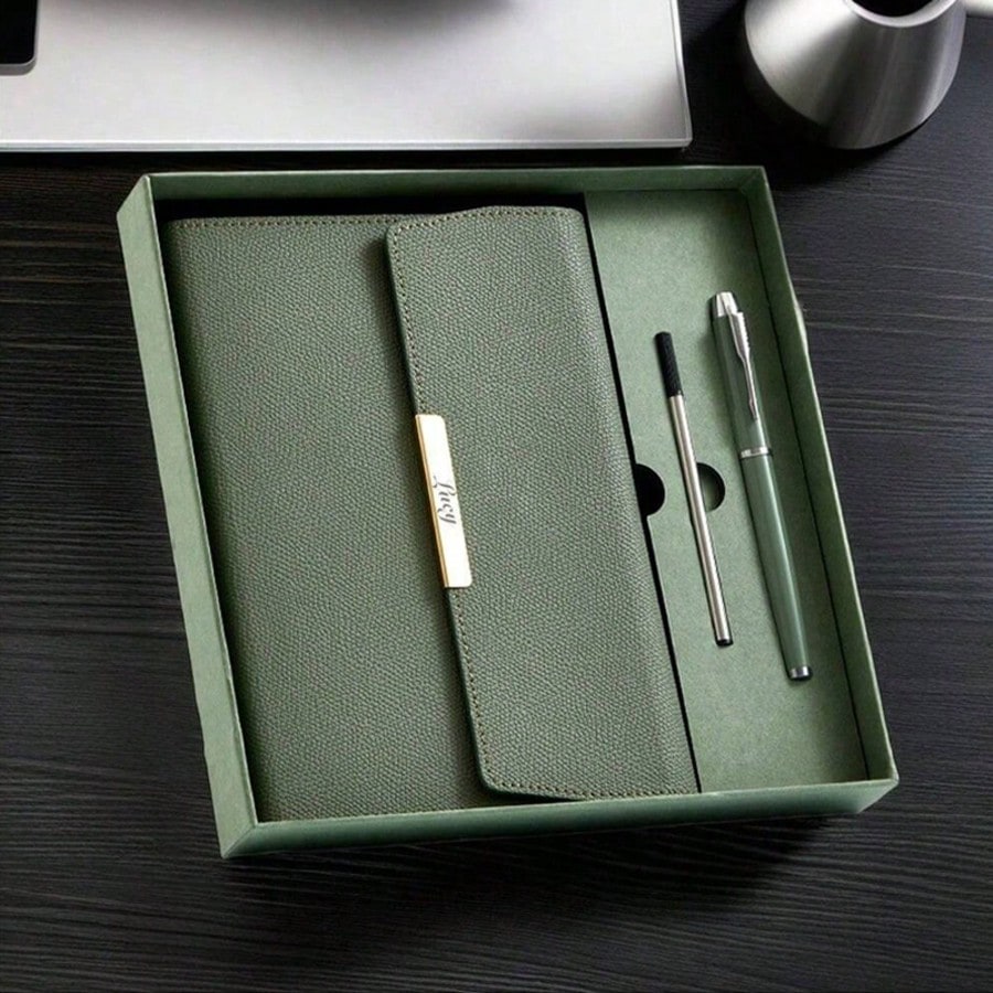 Personalized Journal Set – Notebook and Pen Set