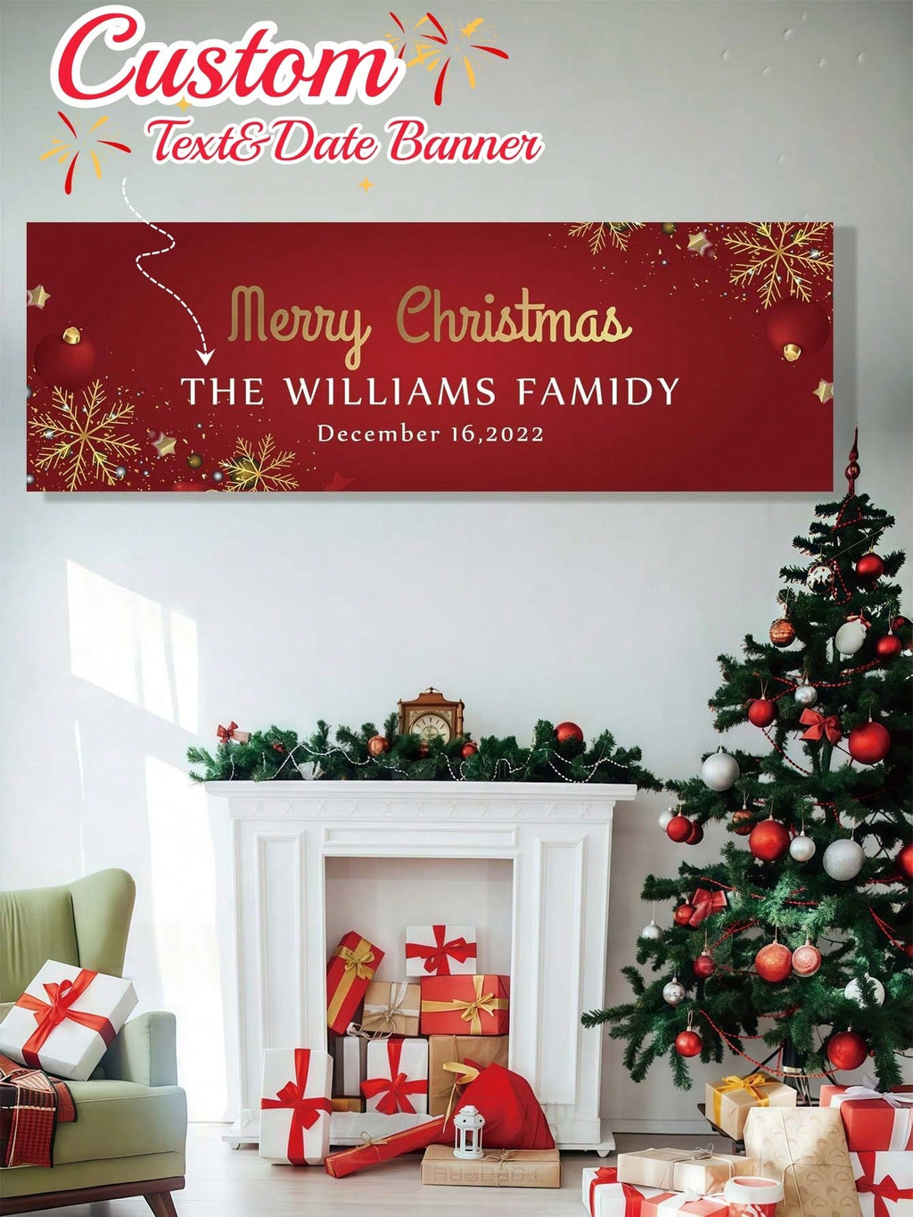 Customized Christmas Banner – Indoor or Outdoor Use