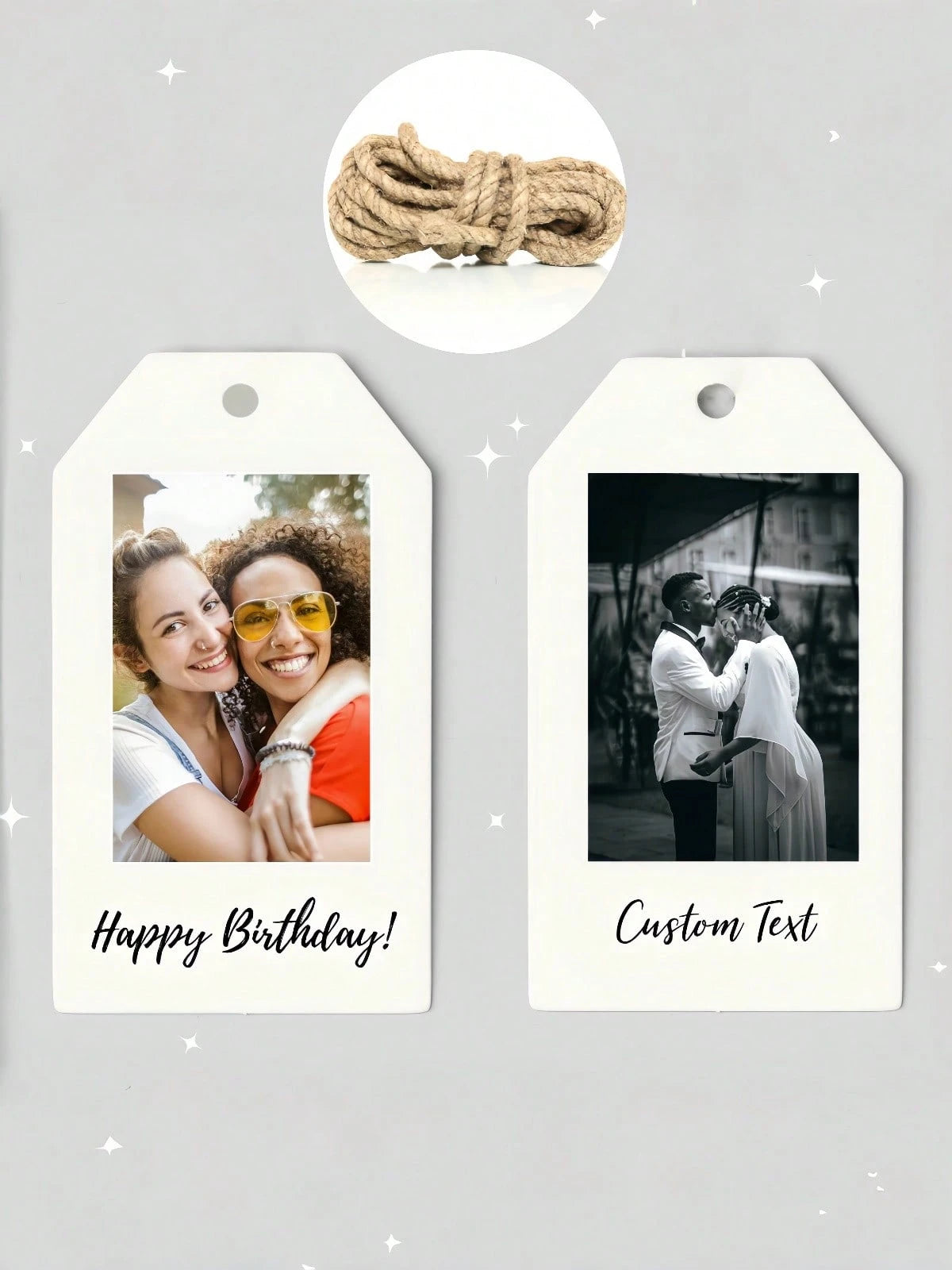 Custom Gift Tags – Personalized Photo & Text