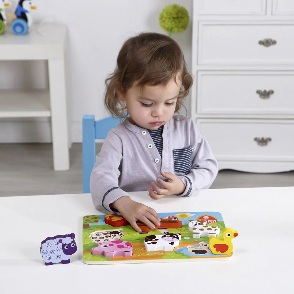 Tooky Toy - Wooden Farm Puzzle