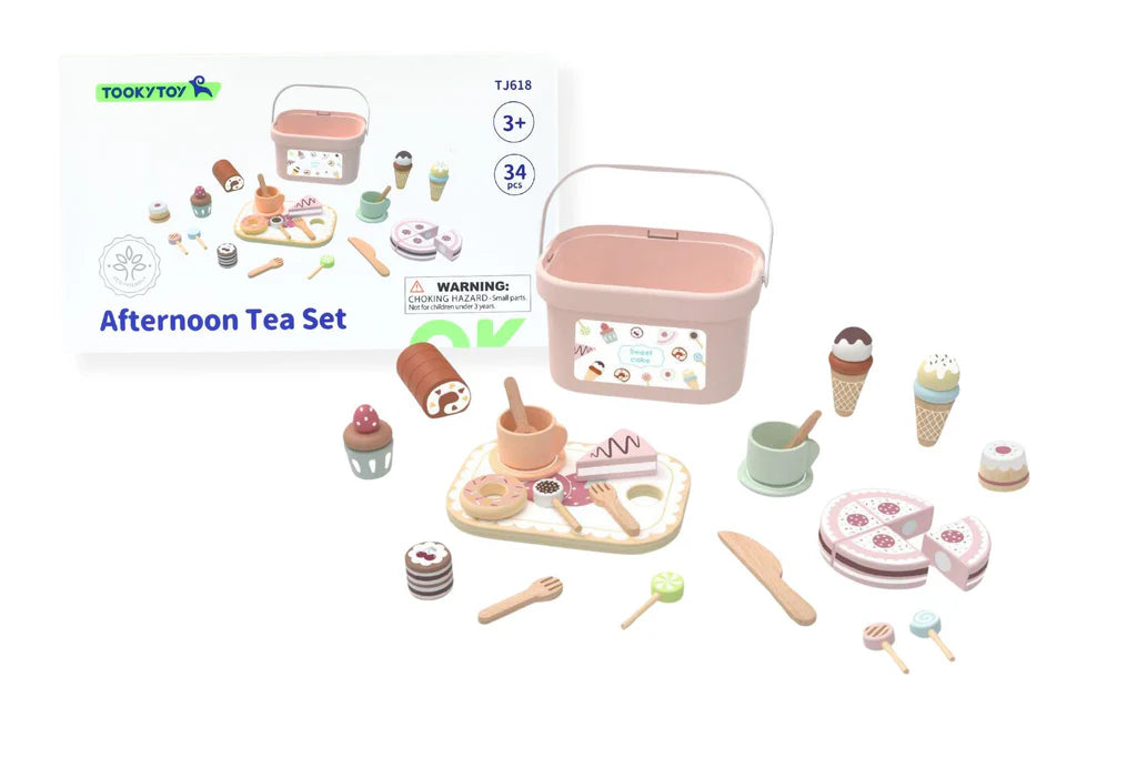 Tooky Toy - Wooden Picnic Tea Set