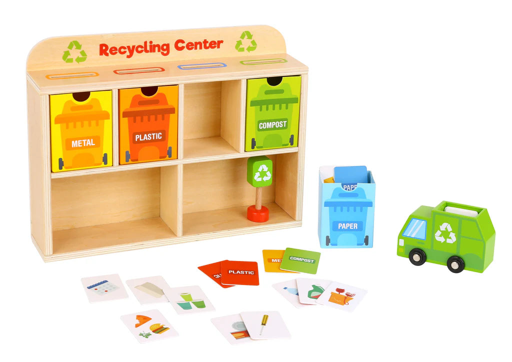 Tooky Toy - Wooden Recycling Play Set