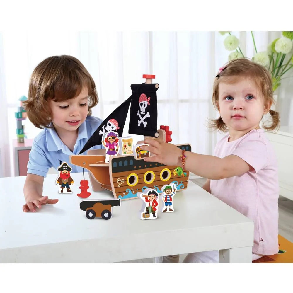 Tooky Toy - Wooden Pirate Ship