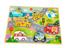 Tooky Toy - Wooden Cars Puzzle