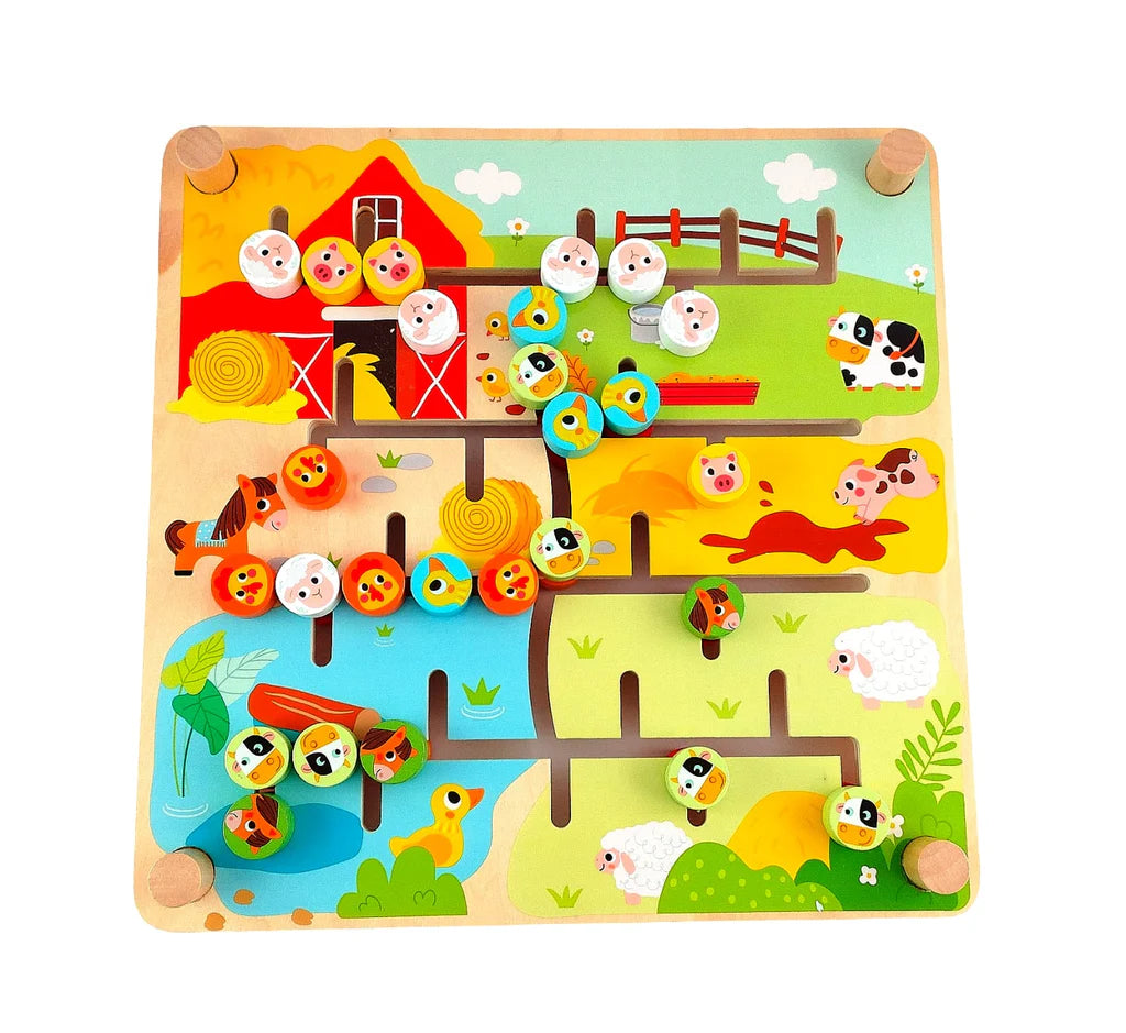 Tooky Toy - Wooden Maze Puzzle
