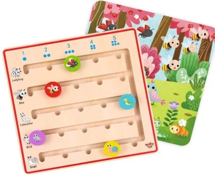 Tooky Toy - Wooden Learn To Count Board
