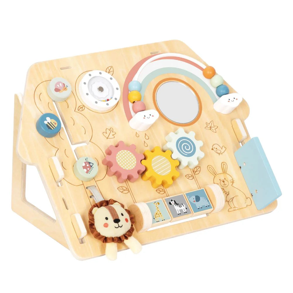 Tooky Toy - 2 IN 1 Activity Busy Board For Toddlers