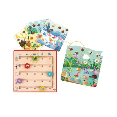 Tooky Toy - Wooden Learn To Count Board