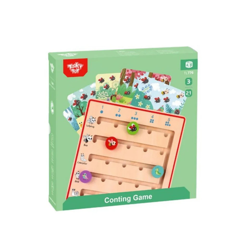 Tooky Toy - Wooden Learn To Count Board