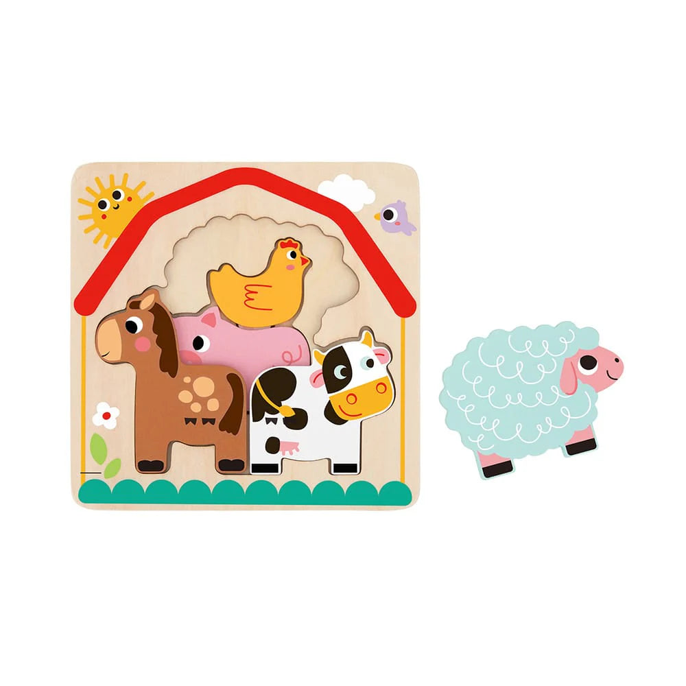 Tooky Toy - Wooden Farm Puzzle