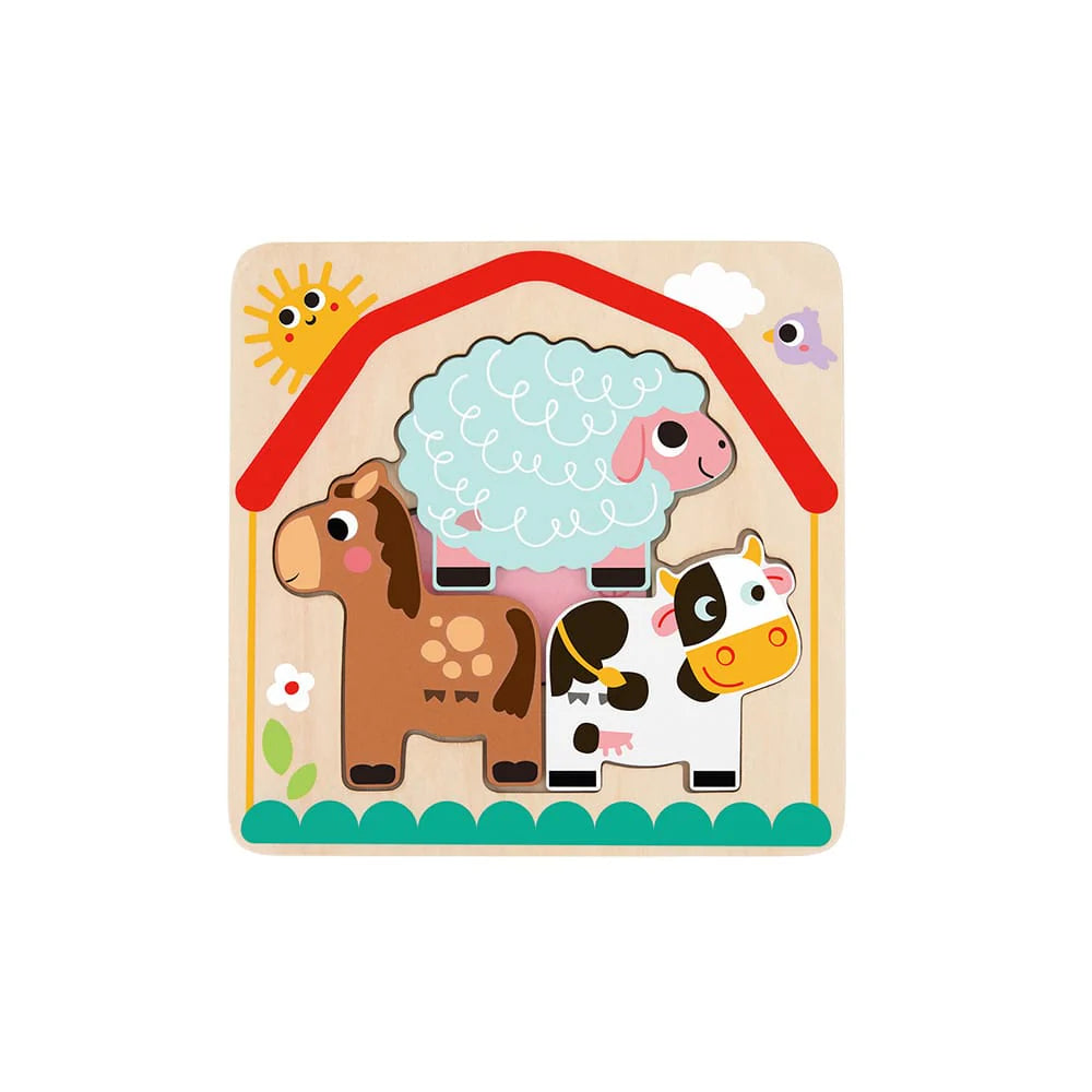 Tooky Toy - Wooden Farm Puzzle