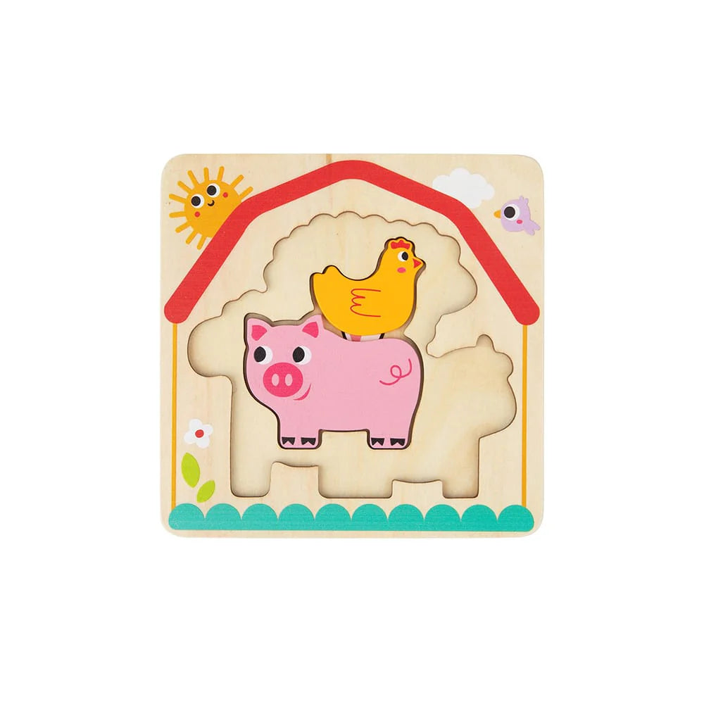 Tooky Toy - Wooden Farm Puzzle