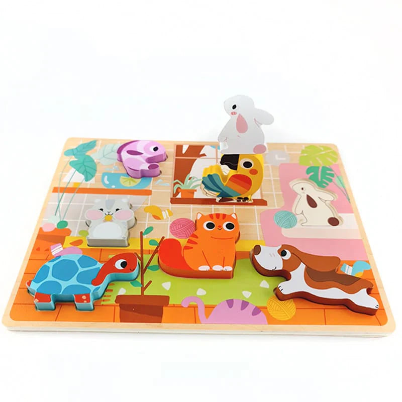 Tooky toy - Wooden Pet Puzzle