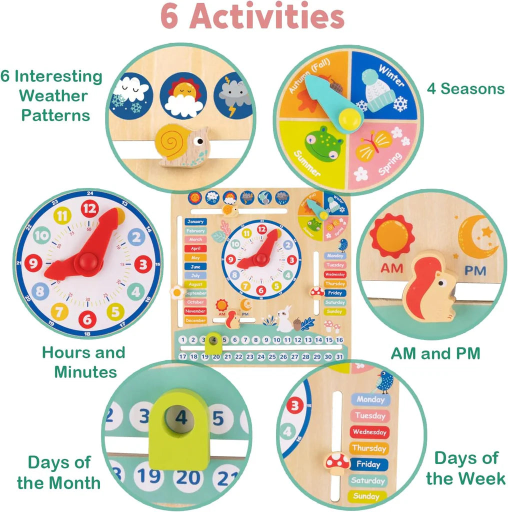 Tooky Toy - Wooden Calendar Board