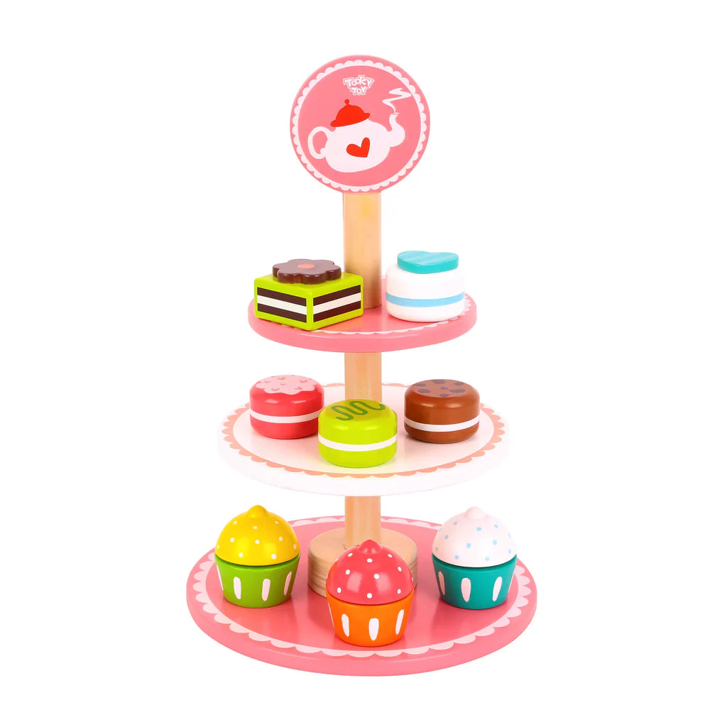 Tooky Toy - Wooden Dessert Stand