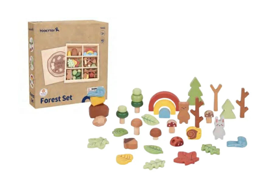Tooky Toy - Wooden Forest Play Set