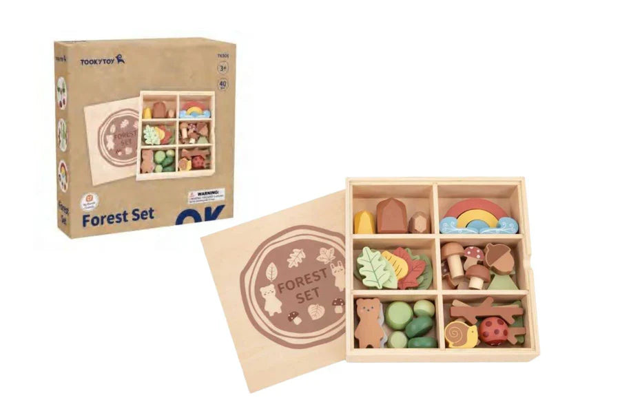 Tooky Toy - Wooden Forest Play Set