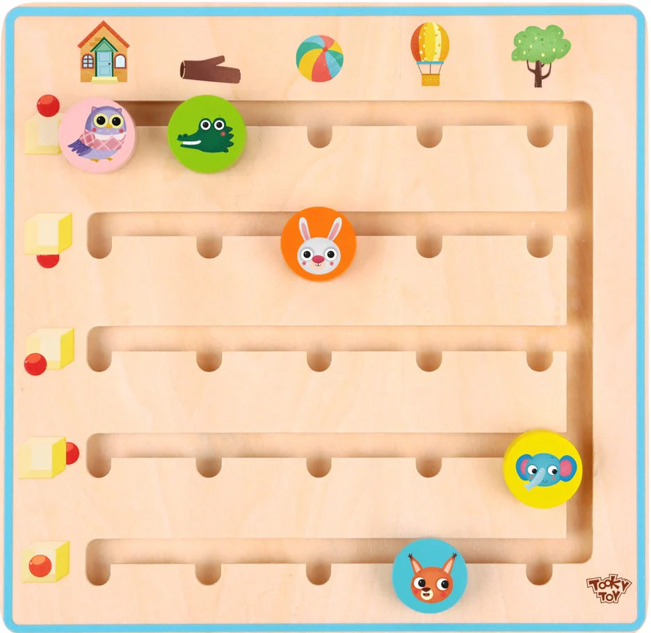 Tooky Toy - Wooden Animal Maze
