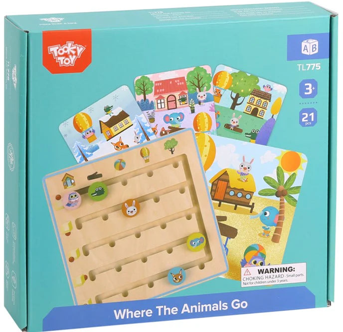 Tooky Toy - Wooden Animal Maze