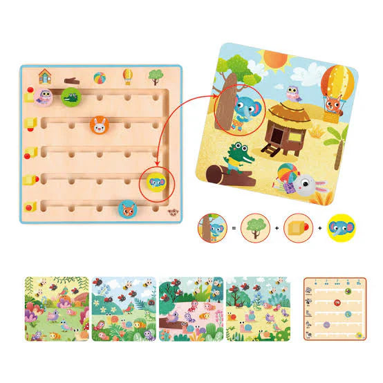 Tooky Toy - Wooden Animal Maze