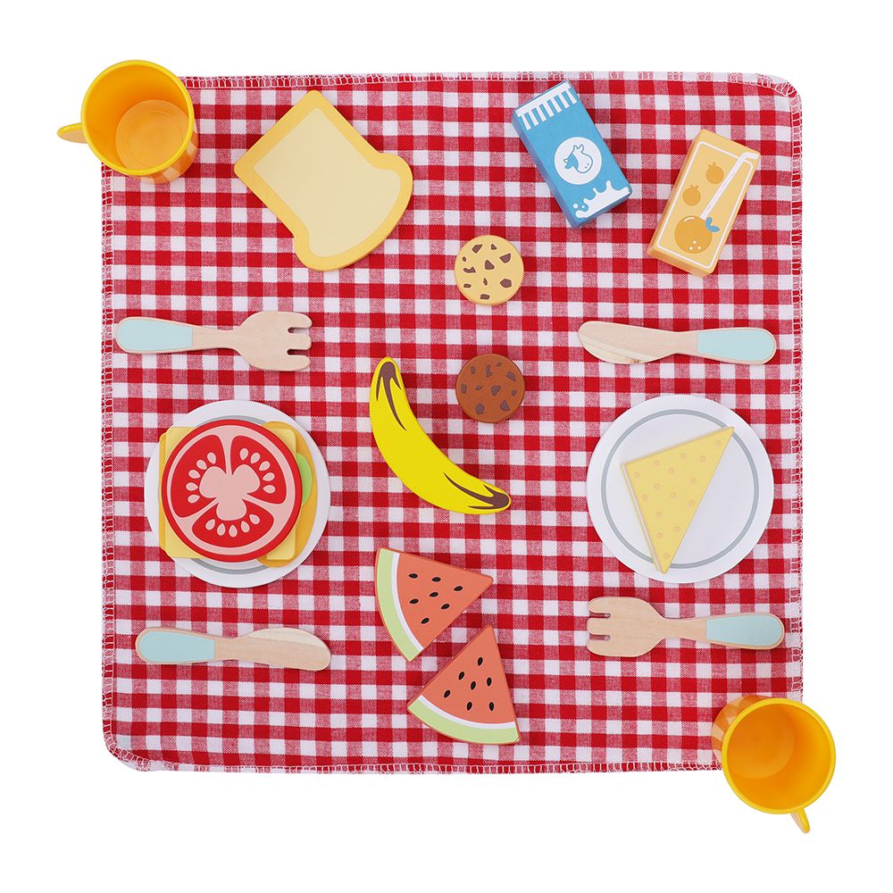 Tooky Toy - Wooden Picnic Play Set
