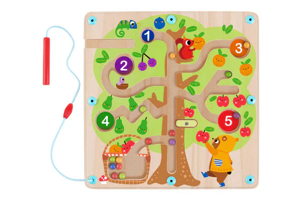 Tooky Toy - Wooden Magnetic Counting Maze