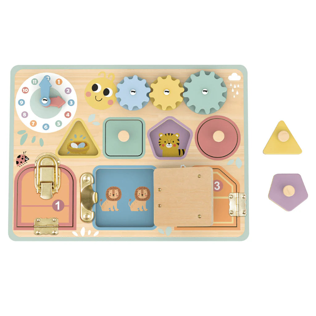Tooky Toy - Wooden Busy Board