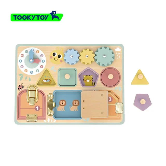 Tooky Toy - Wooden Busy Board