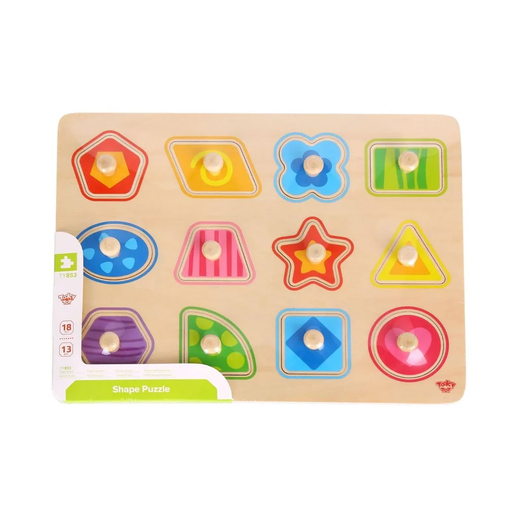 Tooky Toy - Wooden Shapes Puzzle