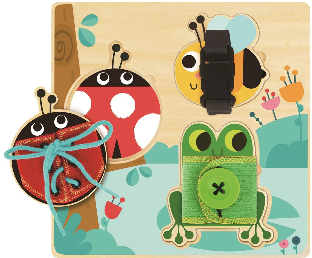 Tooky Toy - Wooden Basic Skill Busy Board