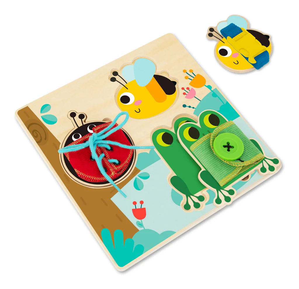 Tooky Toy - Wooden Basic Skill Busy Board