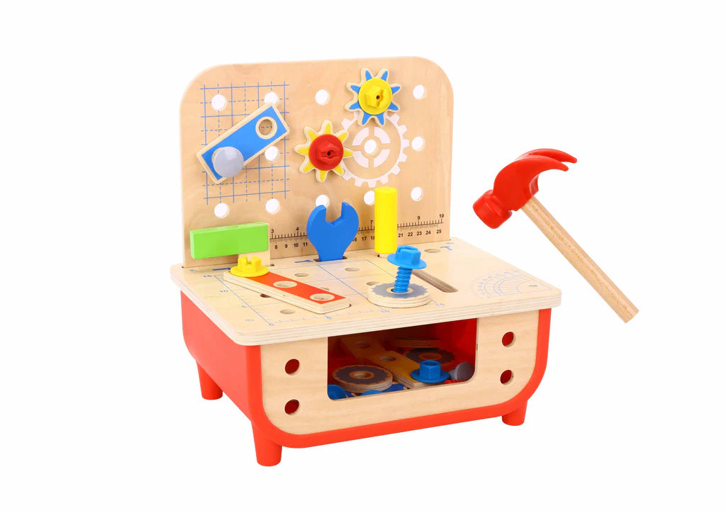 Tooky Toy - Wooden Workbench For Boys