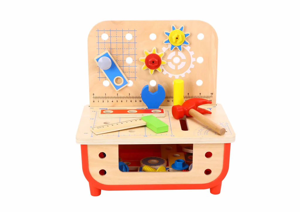 Tooky Toy - Wooden Workbench For Boys