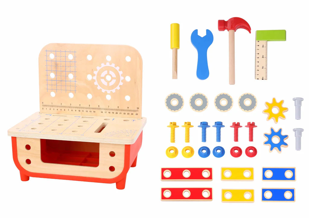 Tooky Toy - Wooden Workbench For Boys