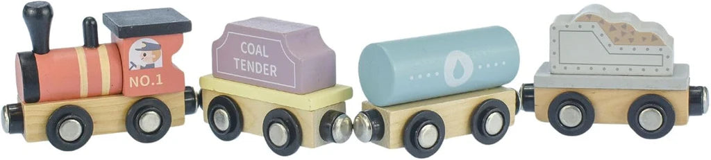 Tooky Toy - Wooden Magnetic Train Set
