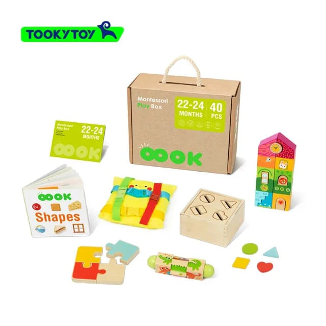 Tooky Toy - Wooden Montessori Play Box 22-24 Months