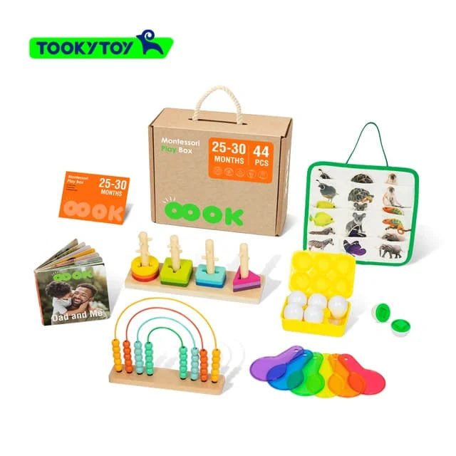 Tooky Toy - Wooden Montessori Play Box 25-30 Months