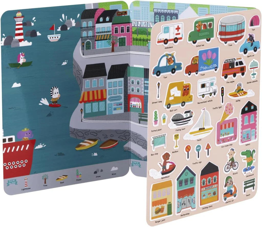 Tooky Toy - Busy City Sticker Book