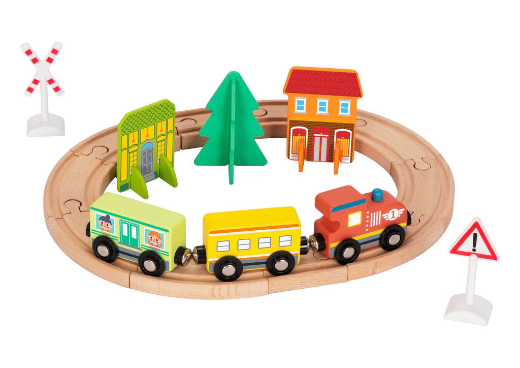 Tooky Toy - Hi Pando Wooden Train Set