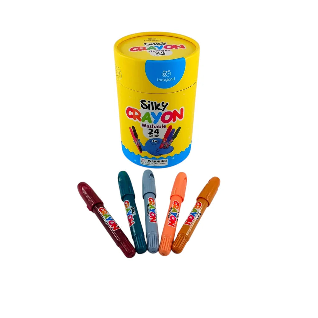 Tooky Toy - Tookyland Silky Washable Crayons 24Pc