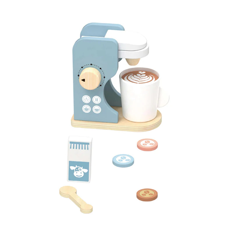 Tooky Toy - Hi Pando Wooden Coffee Machine Play Set