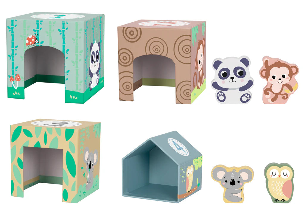 Tooky Toy - Hi Pando Wooden Animal Nesting Box