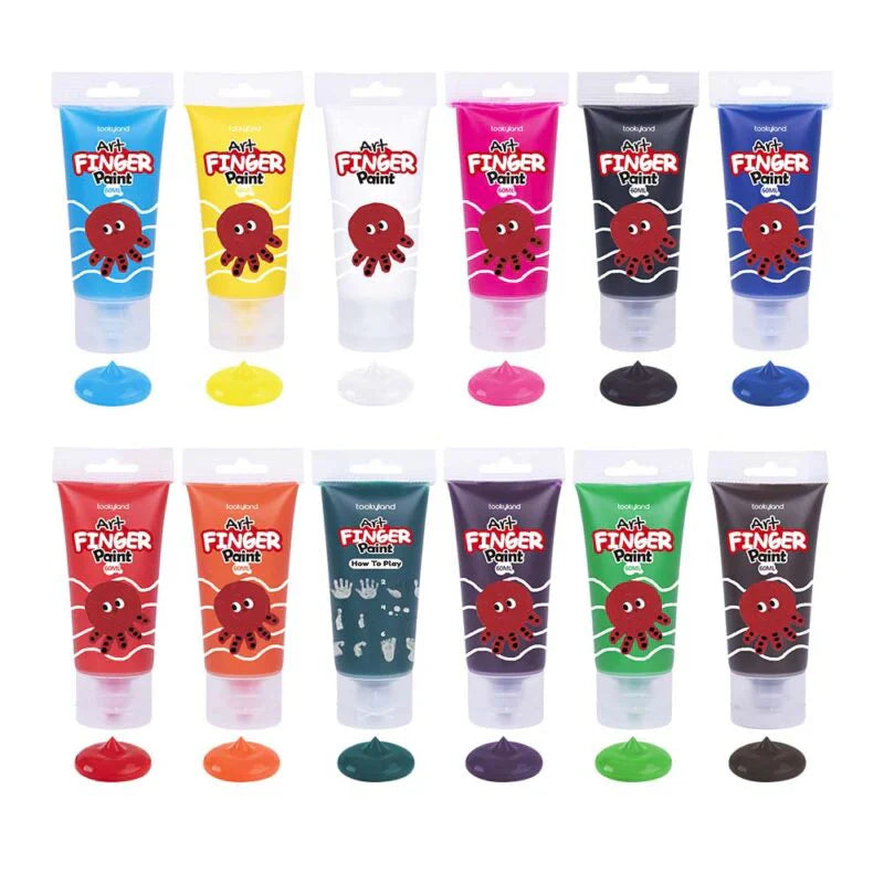 Tooky Toy - Tookyland Finger Paint Set 12Pc