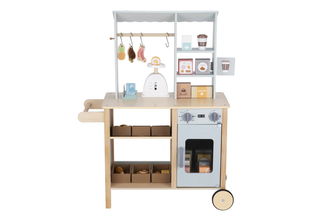 Tooky Toy - Kids Pretend Play Wooden Grocery Store