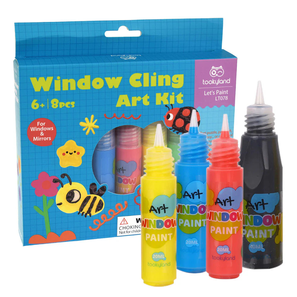 Tooky Toy - Tookyland Window Cling Art Kit