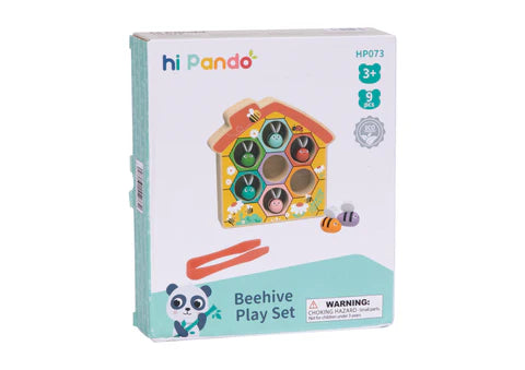 Tooky Toy - Hi Pando Wooden BeeHive Play Set
