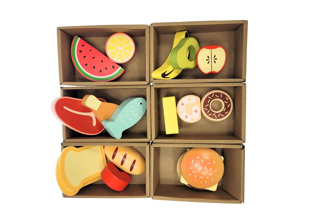 Tooky Toy - Kids Pretend Play Wooden Grocery Store