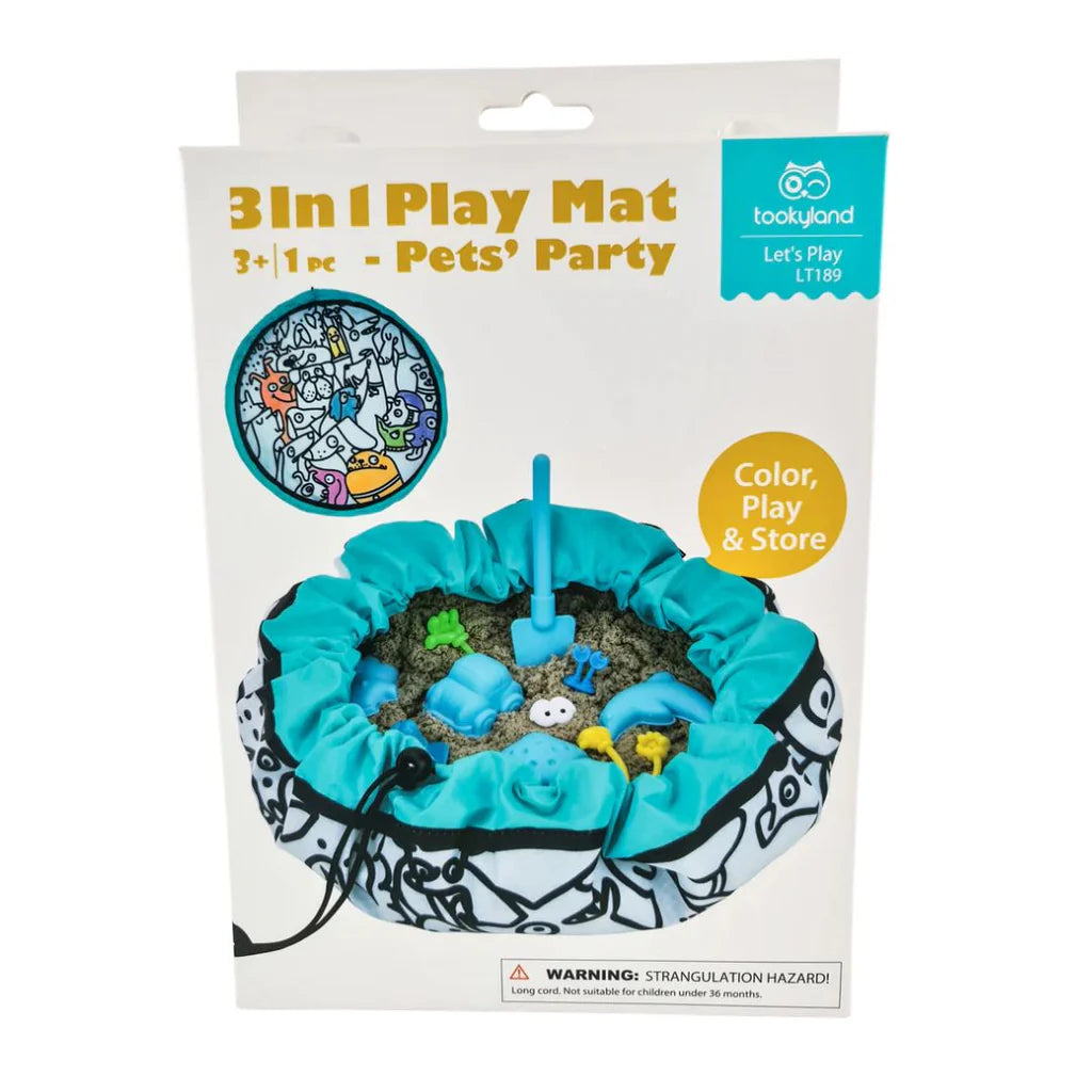 Tooky Toy - Tookyland 3 In 1 Play Mat Pets Party