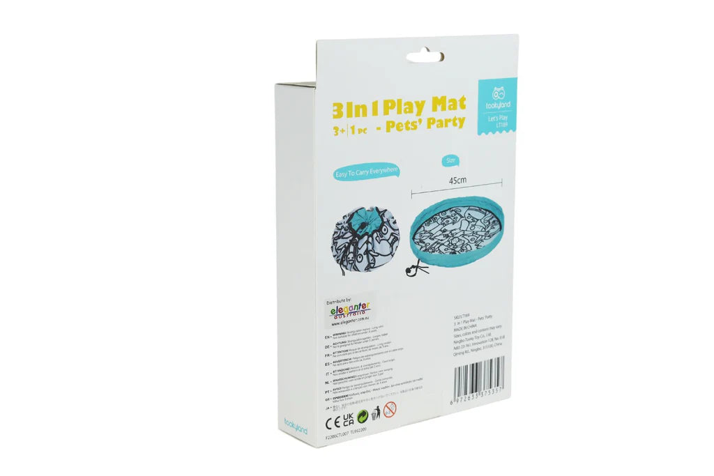 Tooky Toy - Tookyland 3 In 1 Play Mat Pets Party